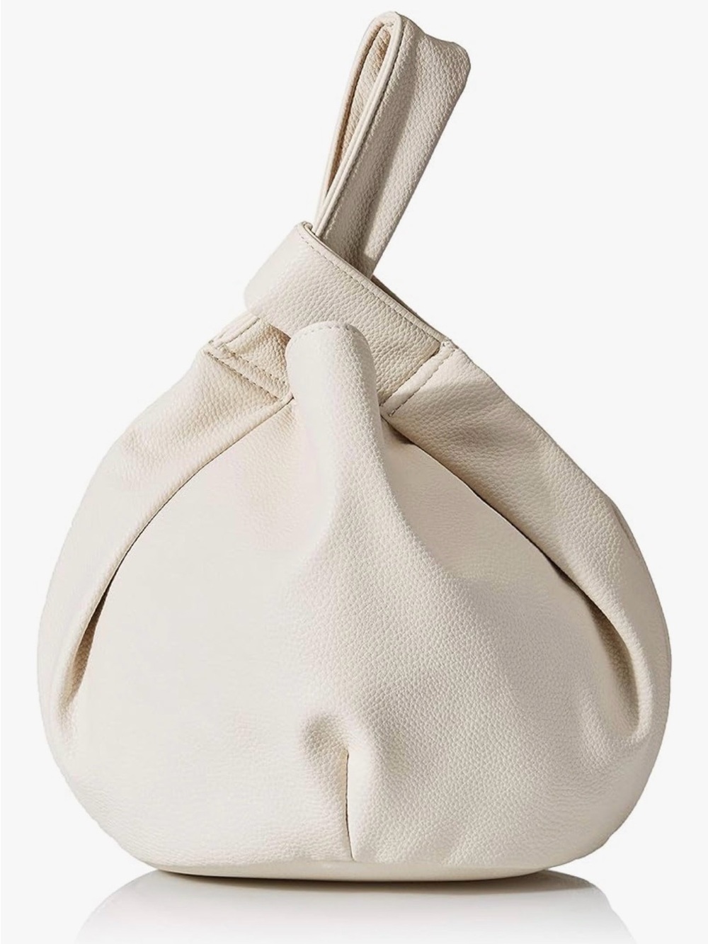 Minimal Cream Knot Wristlet Clutch 🆕